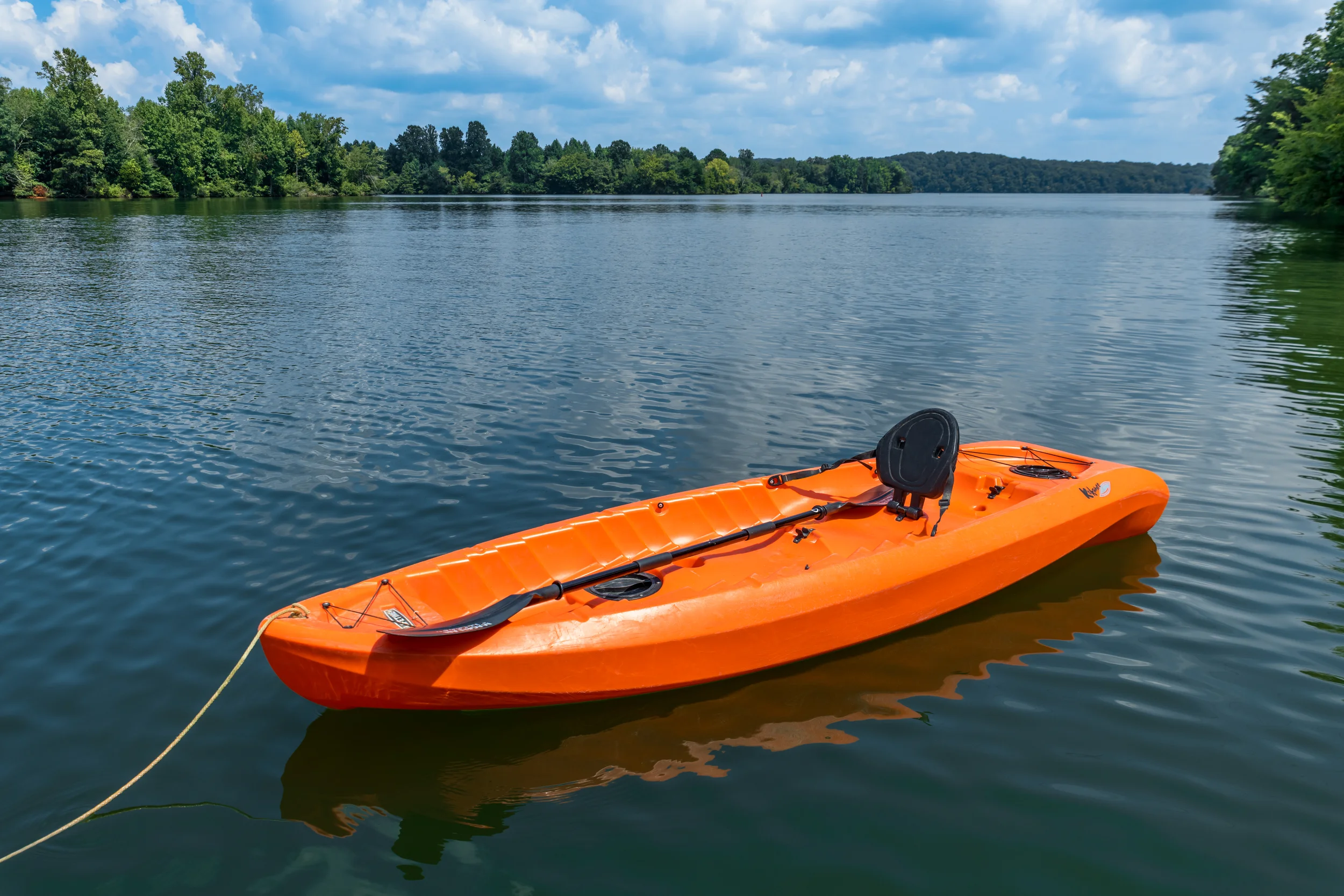 Kayak by the dock in Soddy Daisy, Tennessee.