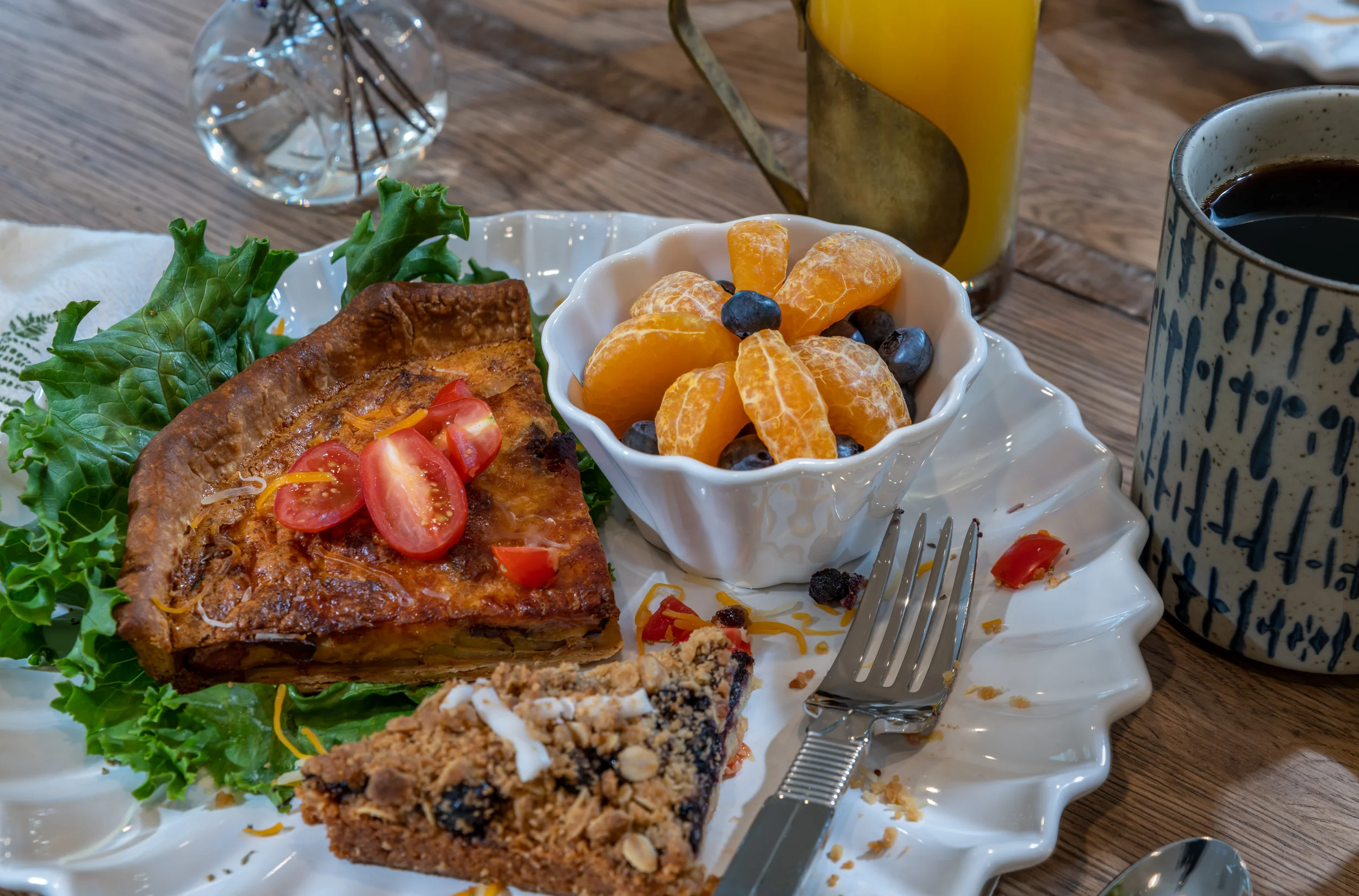 Breakfast at Riverside Bed and Breakfast in Soddy Daisy, Tennessee